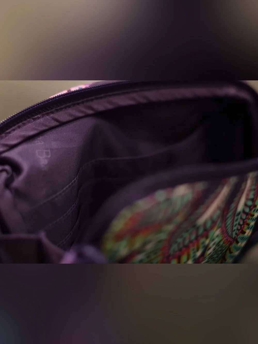 Vera Bradley Purple Paisley Performance Twill Belt Bag Crossbody Fanny Pack